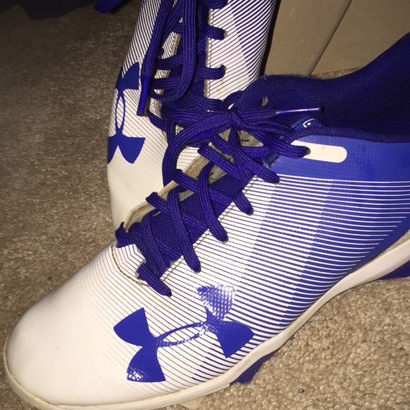 Blue under armor baseball shoes - Picture 6 of 6